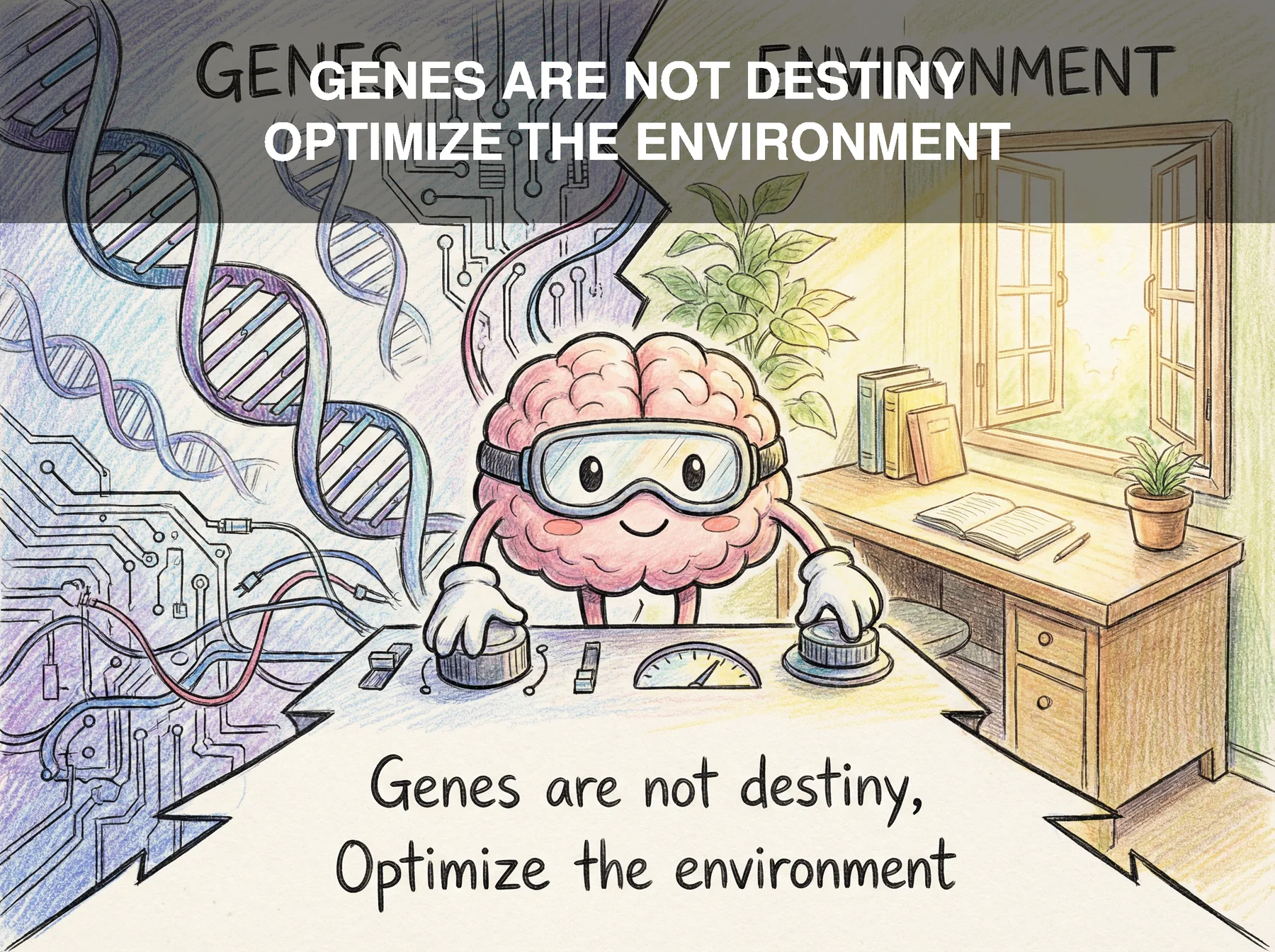 GENES ARE NOT DESTINY — OPTIMIZE THE ENVIRONMENT