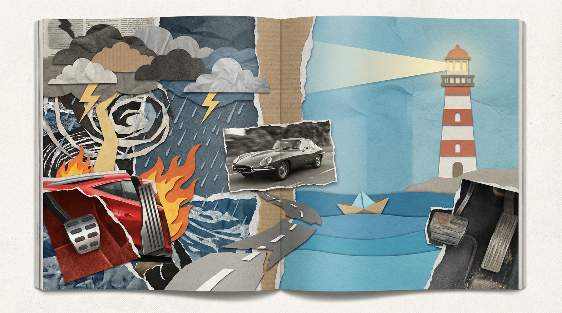 A sports car with oversensitive acceleration and weak brakes